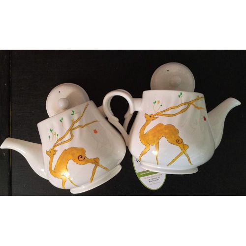  Each teapot is individually hand painted/designed Hand Painted Teapot-Holiday & Asian Designs of Japanese Cats,Whale/Octopus,Deer(Art Gift 4 Birthday/Anniversary/House Warming/Best Friend): Kitchen & Dining