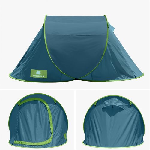  Eackrola 2-Person-Pop-Up -Tent, Automatic Instant Camping Tent for Outdoor, Easy Setup Beach Tent Sun Shelter, Camping Gear for Hiking, Traveling, Portable with Carry Bag, Lightwei