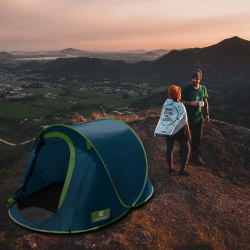  Eackrola 2-Person-Pop-Up -Tent, Automatic Instant Camping Tent for Outdoor, Easy Setup Beach Tent Sun Shelter, Camping Gear for Hiking, Traveling, Portable with Carry Bag, Lightwei