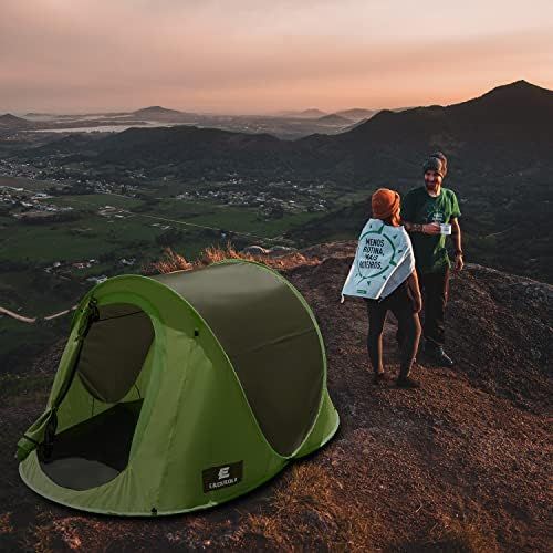  Eackrola 2-Person-Pop-Up -Tent, Automatic Instant Camping Tent for Outdoor, Easy Setup Beach Tent Sun Shelter, Camping Gear for Hiking, Traveling, Portable with Carry Bag, Lightwei