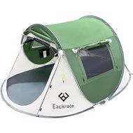 Eackrola 2/4-Person-Tent, Instant Pop up Tent for Camping, Easy Setup Beach Tent Sun Shelter - Ventilated Mesh Windows, Water Resistant, Carry Bag Included