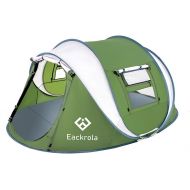 [아마존베스트]Eackrola Pop Up Tent,3-4 Person Camping Tents 10 Second Instant Setup Tent,4 Ventilated Mesh Windows 2 Mesh Doors Tent Waterproof Tent,9.2’×7’ with 50” Center Height