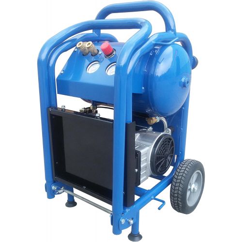  Eagle EA-2000 Silent Series 2000 Air Compressor 125 psi MAX psi Hot Dog with panel, Blue, 1 gallon