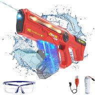 EagleStone Electric Water Gun for Kids 8-12 with LED Light, Battery Powered Waterproof Squirt Gun, Automatic Soaker Water Guns for Adults 650+CC Capacity, 33FT Range, Pool Beach Outdoor Party Toys