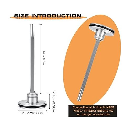  Eagleggo 877-323 Piston Driver Replacement Part for Hitachi Air Nailer Accessories, NR83 NR83A NR83A2 NR83A2(S) Framing Nailer Replaces SP 877-323 SP 885-915 885-915 Nail Gun Piston Driver - 6 Pack