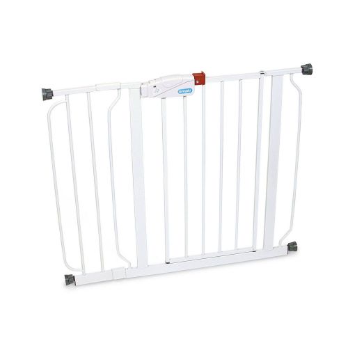  Eaglelnw White Regalo Easy Step Walk Thru Gate, Baby Toddler Pet Child Safety Doorway