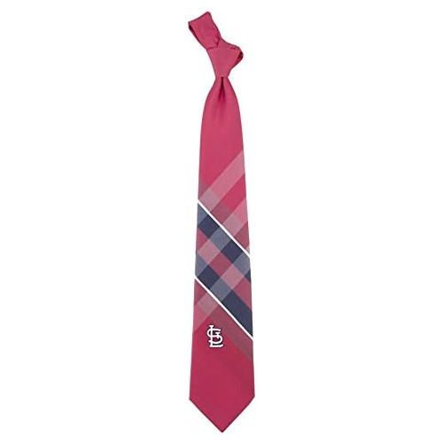  Eagles Wings St. Louis Cardinals Grid Neck Tie with MLB Baseball Team Logo