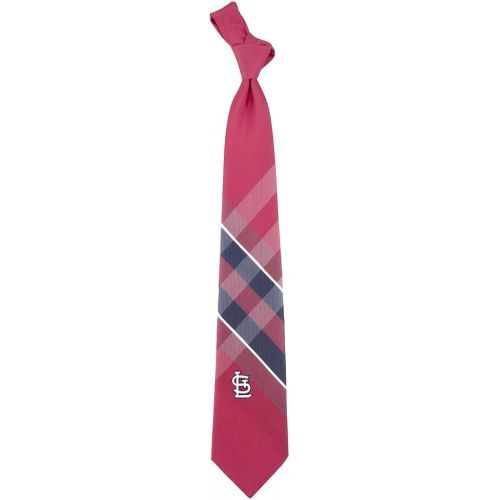  Eagles Wings St. Louis Cardinals Grid Neck Tie with MLB Baseball Team Logo