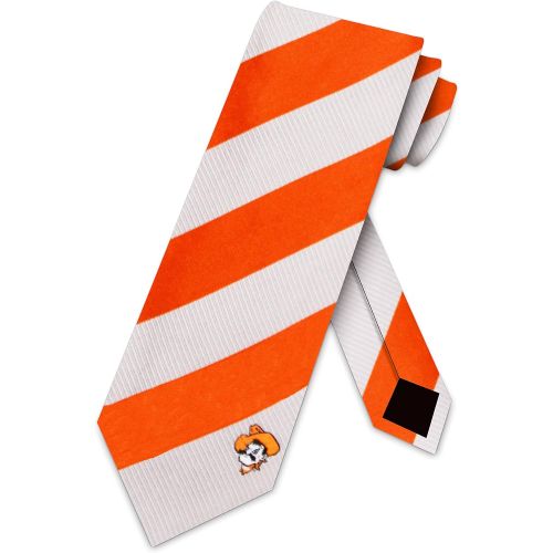  Eagles Wings Oklahoma State University Regiment Woven Silk Tie