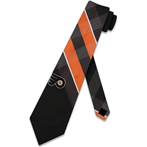  Eagles Wings Philadelphia Flyers Grid Neck Tie with NHL Hockey Team Logo