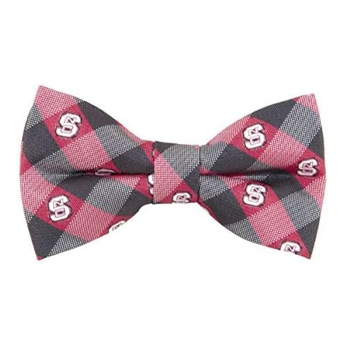  Eagles Wings North Carolina State Wolfpack Checked Logo Bow Tie - NCAA College Team Logo