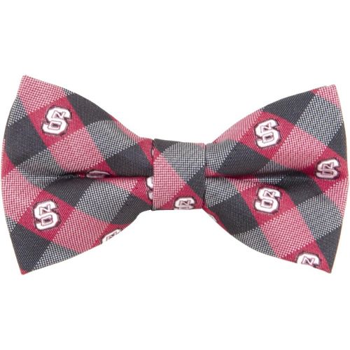  Eagles Wings North Carolina State Wolfpack Checked Logo Bow Tie - NCAA College Team Logo