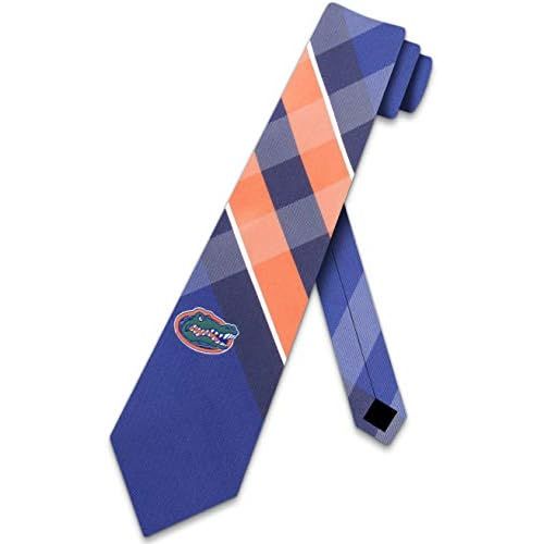  Eagles Wings Florida Gators Grid Neck Tie with NCAA College Sports Team Logo