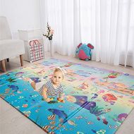 Eanpet Baby Play Mat Folding XPE Thick Foam Playmat Floor Non-Slip Large Foam Reversible Area Rug...