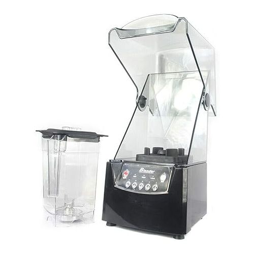  1.8L Soundproof Cover Blender Professional Countertop Blender With Quiet Sound Enclosure 2600W Commercial Smoothie Maker Countertop Blender for Shakes, Fruit Food Mixer Soy milk Juicer Processor