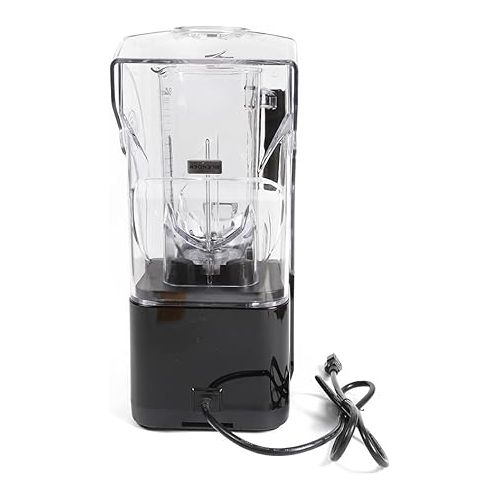  Soundproof Blender,110V 2000W 2L Commercial Fruit Juice Smoothie Maker With Shield Quiet Sound Enclosure for Puree, Ice Crush,Shakes and Smoothies (2L,2000W)