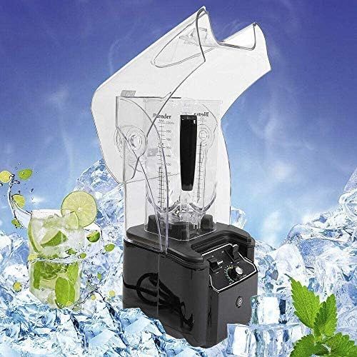  Eapmic Soundproof Cover Blender With Shield Quiet Sound Enclosure 2200W Commercial Smoothie Maker Countertop Blender Fruit Food Mixer Soy milk Juicer Processor
