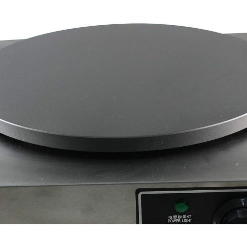  Eapmic Commercial Crepe Maker Machine, 110V 3KW 16 Nonstick Electric Pancake Griddle Single Hotplate Adjustable Temperature 50-300℃(122-572℉) with Batter Spreader for Roti Tortilla Blintz