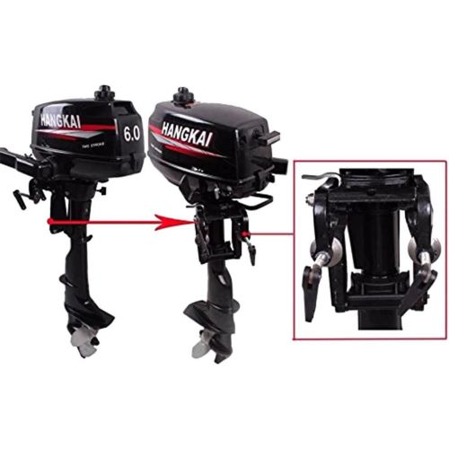  Eapmic Outboard Motor Inflatable Fishing Boat Engine Water Cooling System 6HP 2 Stroke HANGKAI