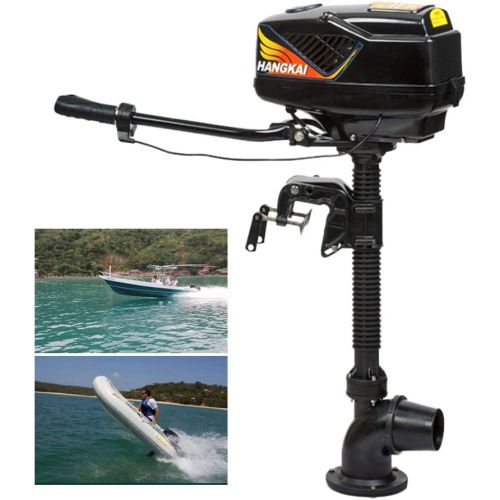  Eapmic Outboard Motor Inflatable Fishing Boat Engine Water Cooling System 6HP 2 Stroke HANGKAI