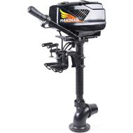 Eapmic 4HP 4 Stroke Outboard Motor High-Speed Electric Inflatable Fishing Boat Motor Engine with 52CC Air Cooling System