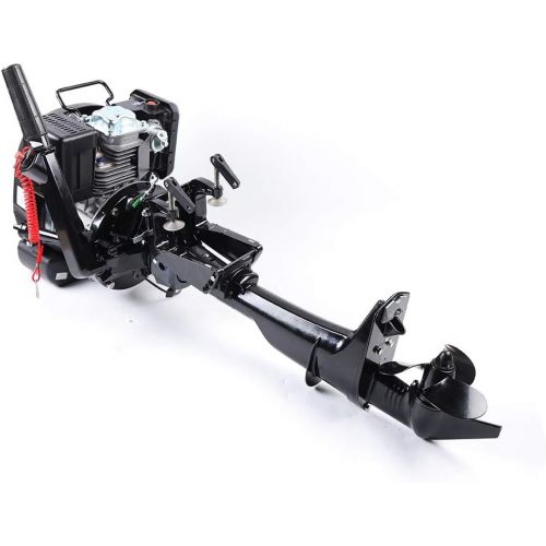  Eapmic 4HP 4 Stroke Outboard Motor High-Speed Electric Inflatable Fishing Boat Motor Engine with 52CC Air Cooling System