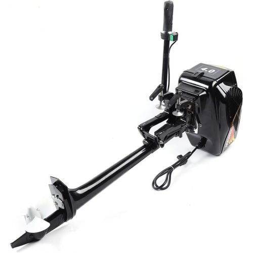  Eapmic 4HP 4 Stroke Outboard Motor High-Speed Electric Inflatable Fishing Boat Motor Engine with 52CC Air Cooling System