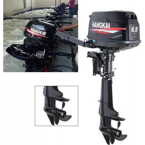  Eapmic 4HP 4 Stroke Outboard Motor High-Speed Electric Inflatable Fishing Boat Motor Engine with 52CC Air Cooling System