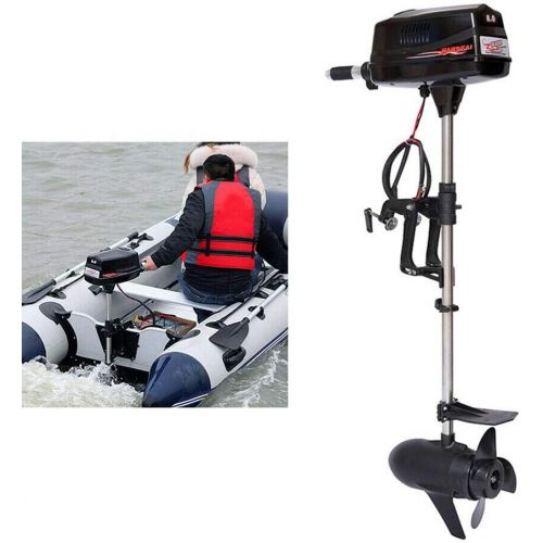  Eapmic 4HP 4 Stroke Outboard Motor High-Speed Electric Inflatable Fishing Boat Motor Engine with 52CC Air Cooling System