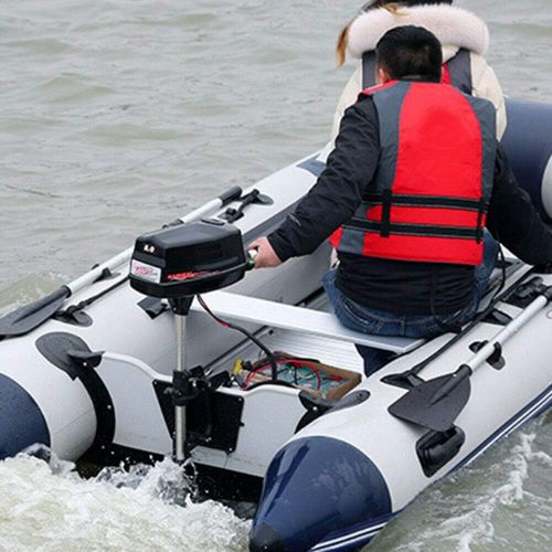  Eapmic 4HP 4 Stroke Outboard Motor High-Speed Electric Inflatable Fishing Boat Motor Engine with 52CC Air Cooling System