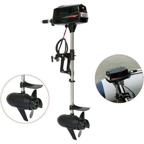  Eapmic 4HP 4 Stroke Outboard Motor High-Speed Electric Inflatable Fishing Boat Motor Engine with 52CC Air Cooling System