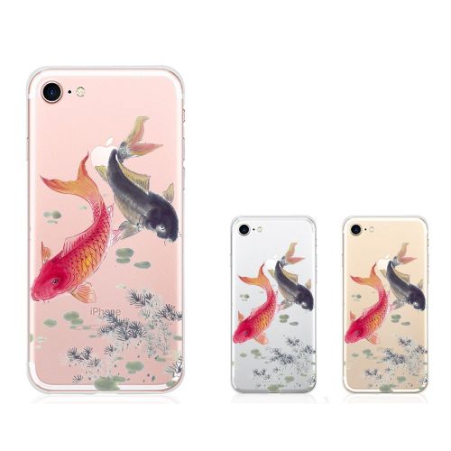  Eari iPhone 7 Case TPU Silicone Slim Ultra Clear Soft Amusing Floral Flowers Design