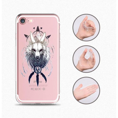  Eari iPhone 7 Case TPU Silicone Slim Ultra Clear Soft Amusing Floral Flowers Design