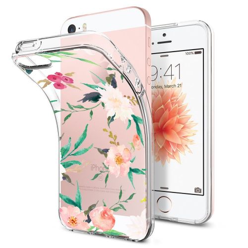  Eari iPhone 5/5s/SE Case for Girls TPU Anti Scratch Slim Ultra Protective Clear Case