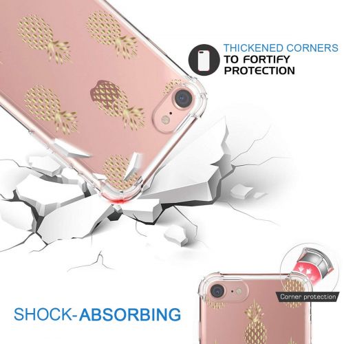  Eari iPhone 5/5s/SE Case for Girls TPU Anti Scratch Slim Ultra Protective Clear Case