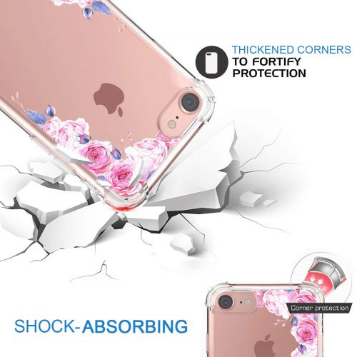  Eari iPhone 5/5s/SE Case for Girls TPU Anti Scratch Slim Ultra Protective Clear Case