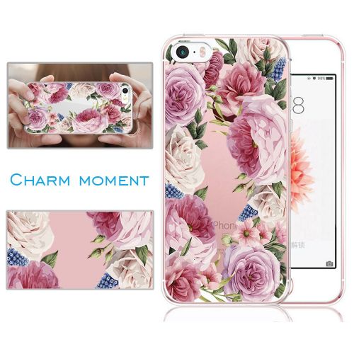  Eari iPhone 5/5s/SE Case for Girls TPU Anti Scratch Slim Ultra Protective Clear Case