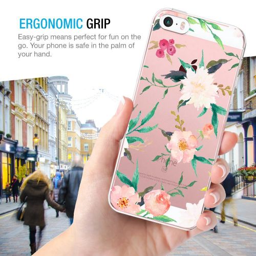  Eari iPhone 5/5s/SE Case for Girls TPU Anti Scratch Slim Ultra Protective Clear Case