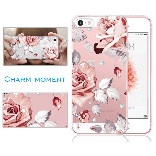  Eari iPhone 5/5s/SE Case for Girls TPU Anti Scratch Slim Ultra Protective Clear Case