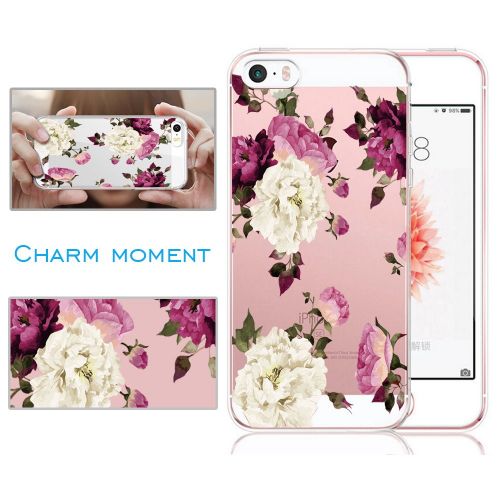  Eari iPhone 5/5s/SE Case for Girls TPU Anti Scratch Slim Ultra Protective Clear Case