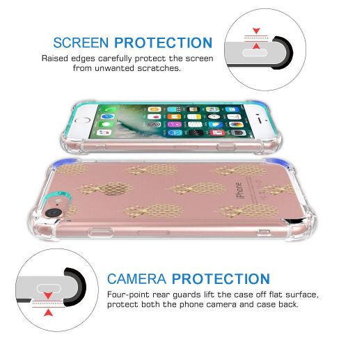  Eari iPhone 5/5s/SE Case for Girls TPU Anti Scratch Slim Ultra Protective Clear Case