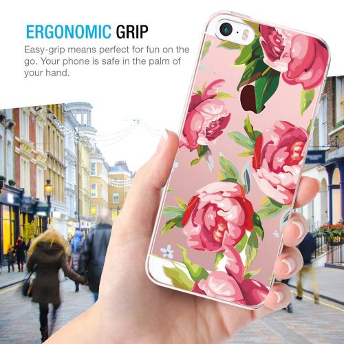  Eari iPhone 5/5s/SE Case for Girls TPU Anti Scratch Slim Ultra Protective Clear Case