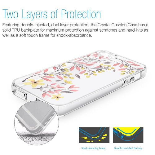  Eari iPhone 5/5s/SE Case for Girls TPU Anti Scratch Slim Ultra Protective Clear Case