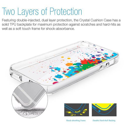  Eari iPhone 5/5s/SE Case for Girls TPU Anti Scratch Slim Ultra Protective Clear Case