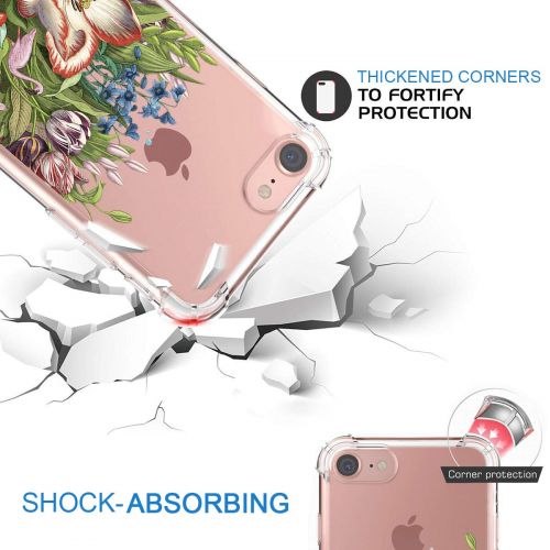  Eari iPhone 5/5s/SE Case for Girls TPU Anti Scratch Slim Ultra Protective Clear Case