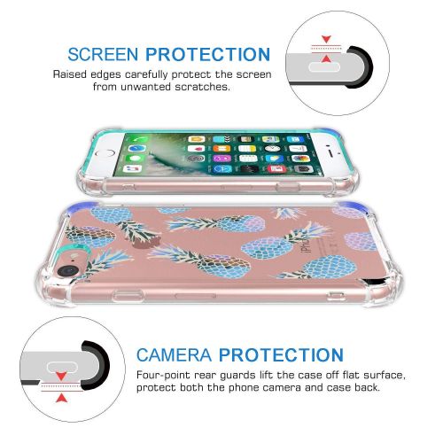  Eari iPhone 5/5s/SE Case for Girls TPU Anti Scratch Slim Ultra Protective Clear Case