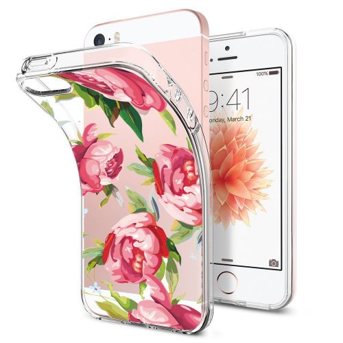  Eari iPhone 5/5s/SE Case for Girls TPU Anti Scratch Slim Ultra Protective Clear Case