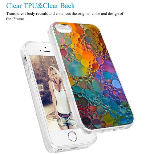  Eari iPhone 5/5s/SE Case for Girls TPU Anti Scratch Slim Ultra Protective Clear Case