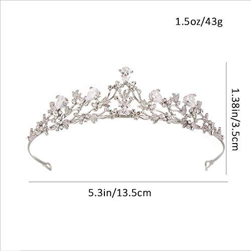  Earofcorn New Luxury Bride Crown Rhinestone Flowers Princess Crown Wedding Dress Accessories
