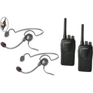 Eartec 2-User SC-1000 Two-Way Radio System with Cyber Inline PTT Headsets